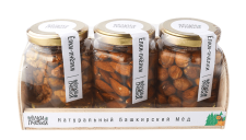 Набор Сота 250 мед натур. с орехами (грецкий, фундук, миндаль)